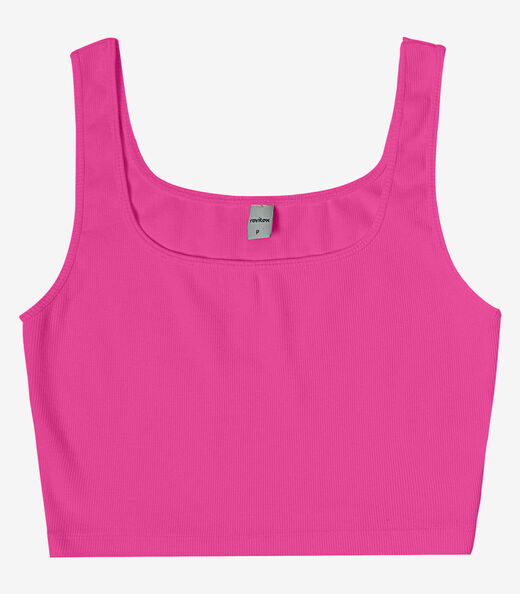 Top Básico Feminino em Ribana Rovitex Rosa