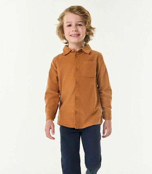 Image_Camisa Polo Infantil Manga Longa trick Nick Marrom