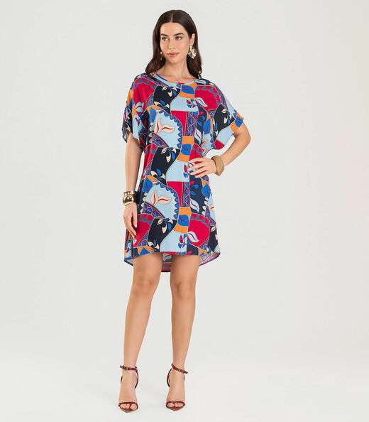 Image_Vestido Feminino Estampado Infinita Cor Azul