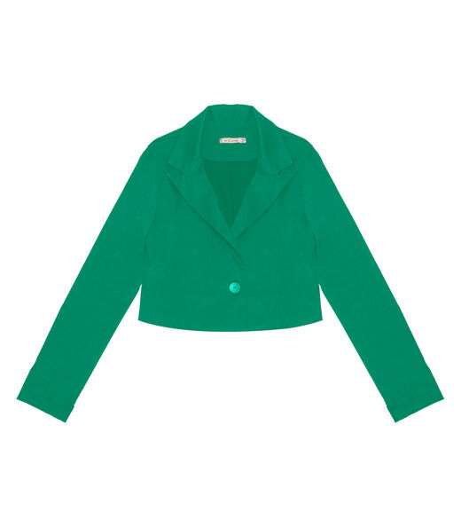 Blazer Cropped Feminino Endless Verde