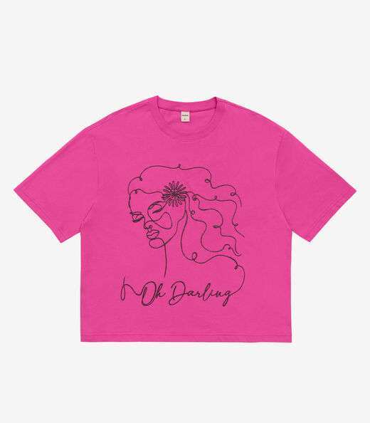 Blusa T-Shirt Feminina Rovitex Rosa