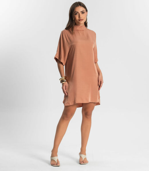 Vestido Curto Feminino Endless Marrom