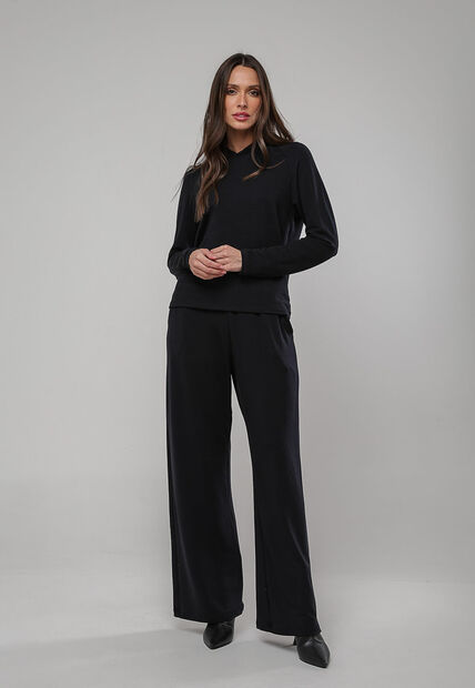 Image_Conjunto Moletinho Wide Leg Com Casaco de Capuz Preto Salvatore
