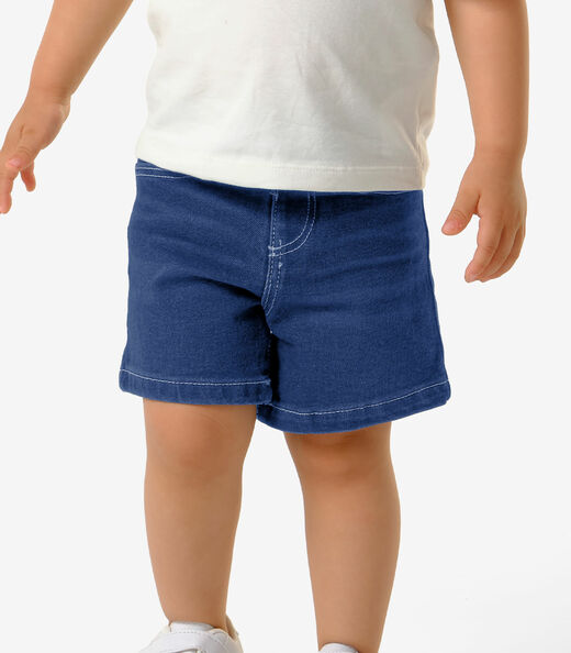 Conjunto Menina Blusa Com Shorts Trick Nick Bege