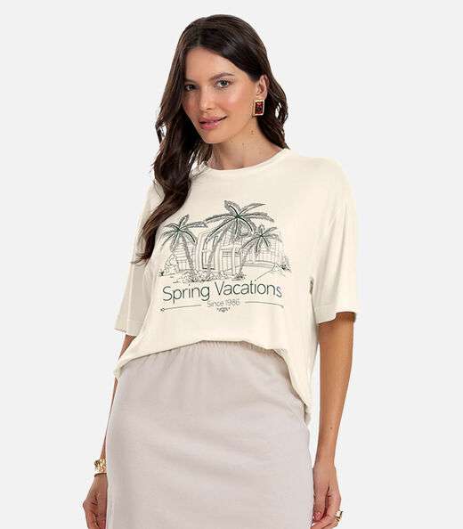 Image_Blusa Feminina Over com Estampa e Glitter Rovitex Bege