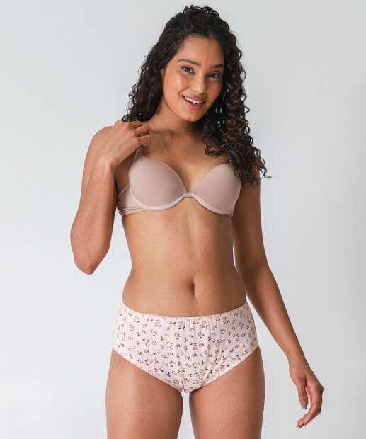 Kit 2 Calcinhas Alta Marisa Rosa