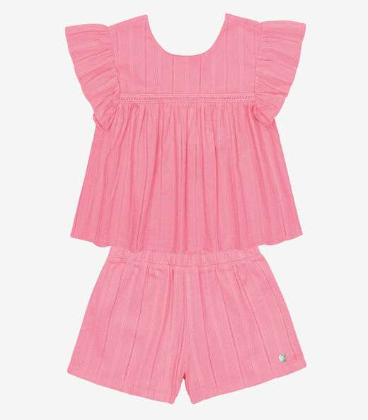 Image_Conjunto Blusa Com Shorts Tricoline Trick Nick Rosa