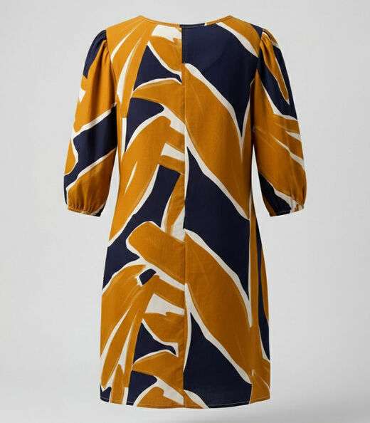 Vestido Midi Com Manga Flare 3/4 Infinita Cor Preto