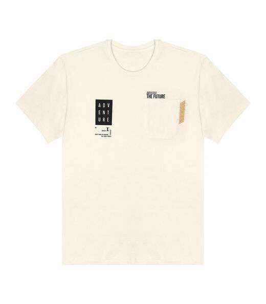 Camiseta Juvenil Masculina Com Bolso Minty Bege