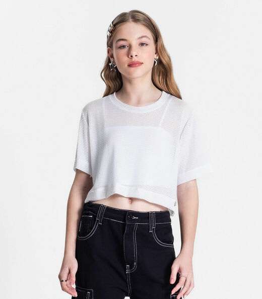 Image_Blusa Juvenil Feminina Com Sobreposição Minty Branco