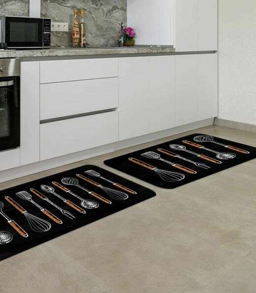 Image_Jogo De Tapetes Para Cozinha Wevans Preto
