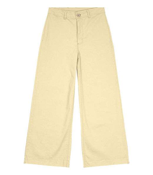 Calça Cropped Feminina Sarja Endless Amarelo