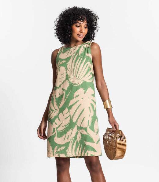Image_Vestido Feminino Curto De Viscose Select Verde