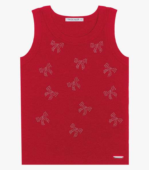 Image_Regata Básica Infantil Feminina Trick Nick Vermelho