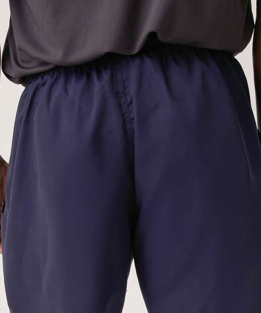 Bermuda Masculina Fitness Microfibra Básica MR Azul