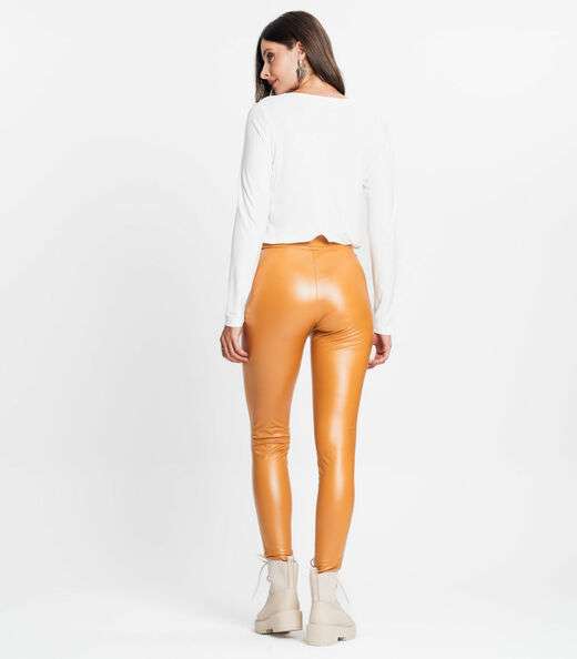Legging Feminina Cirrê Rovitex Marrom