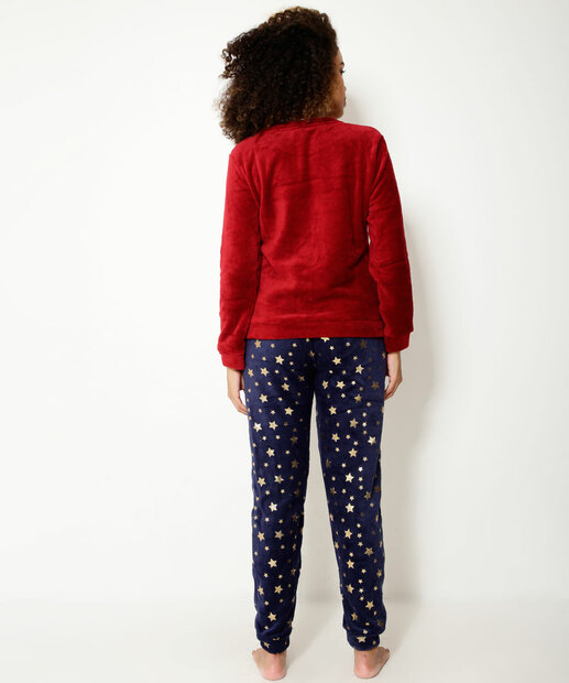 Pijama Feminino Fleece Hogwarts Warner Bros 