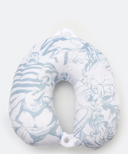 Almofada Pescoço Estampa Homem Aranha Marvel Branco