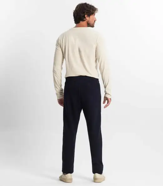 Calça Masculina Plus Size Moletom Premium Diametro Azul