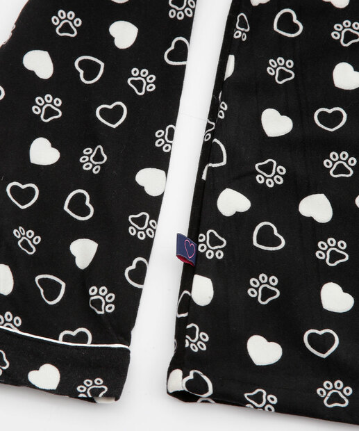 Pijama Americano Feminino Estampado Manga Longa Marisa