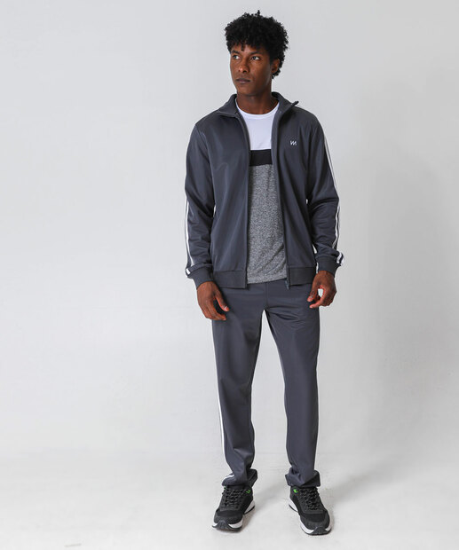 Jaqueta Masculina Esportiva Cinza Marisa