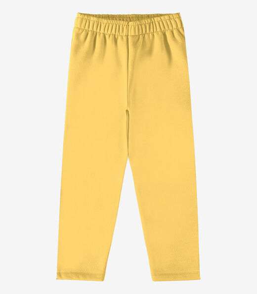 Calça Infantil Feminina Moletom Rovi Kids Amarelo