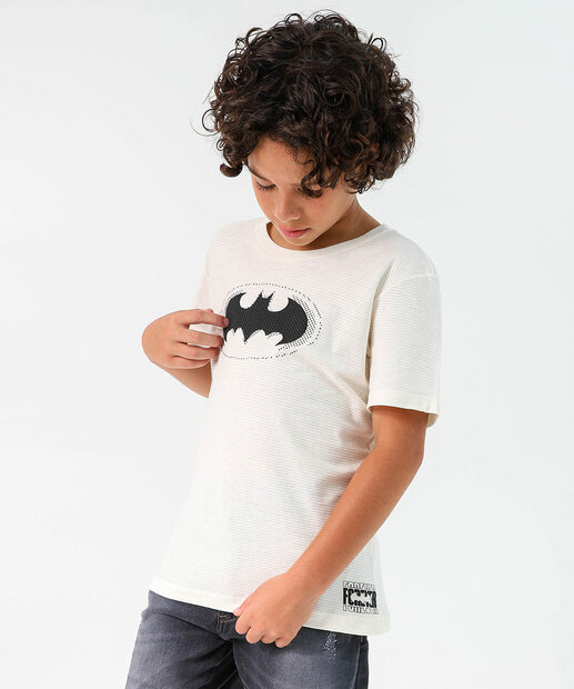 Image_Camiseta Juvenil Batman Warner Bros Tam 10 a 16 Off White