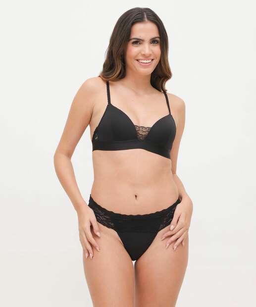 Calcinha Fio Dental Renda Marisa