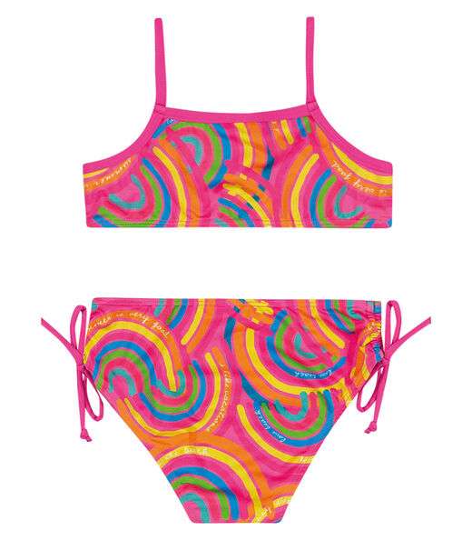 Biquíni Infantil Rainbow Trick Nick Rosa