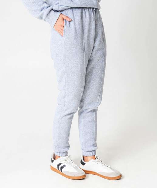 Calça Moletom Feminina Frizo Marisa Preto