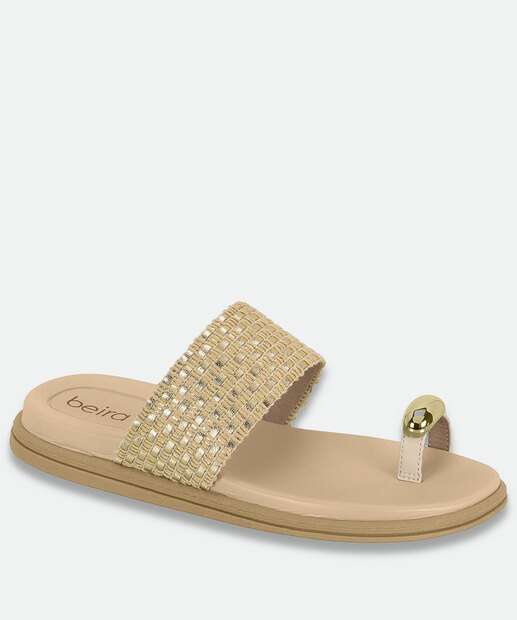 Image_Rasteirinha Feminina Metalizada Beira Rio Dourado