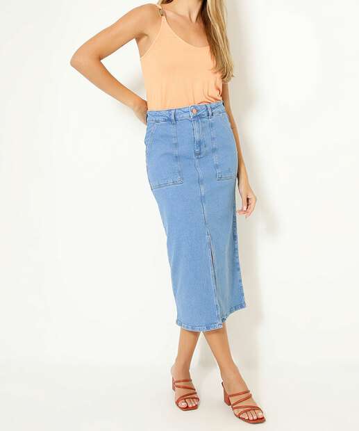 Blusa Regata Feminina Detalhe Alças Finas Marisa