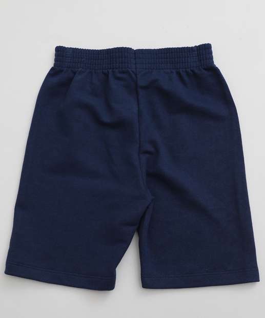 Conjunto Infantil Manga Curta Sonic Tam 4 a 10 Azul