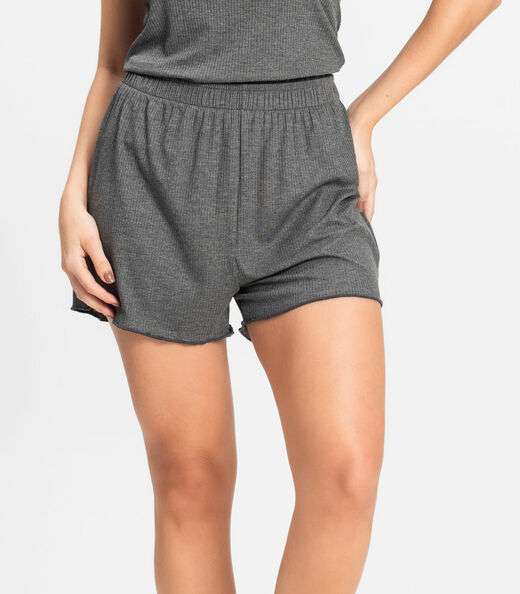 Pijama de Alça Feminino Select Cinza