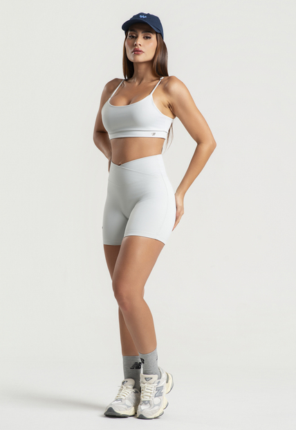 Top Básico Alças Finas Reguláveis Cinza Wemood