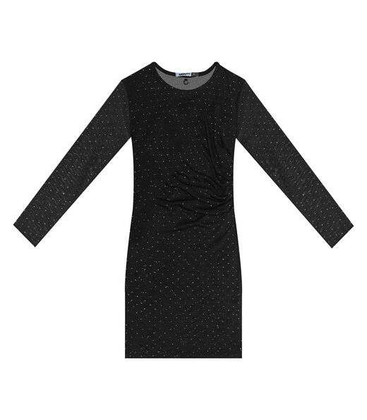 Image_Vestido Juvenil Com Sobreposição Minty Preto