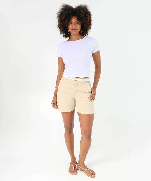 Image_Bermuda Feminina Sarja Alfaiataria Bege