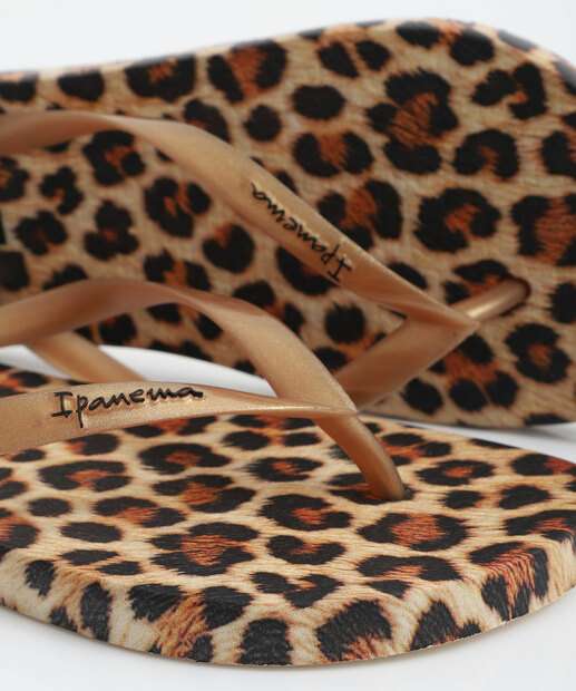 Chinelo Feminino Ipanema Trendy Print Marrom