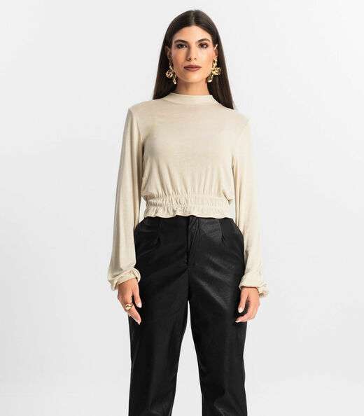 Image_Blusa Feminina Tricot Manga Longa Endless Bege