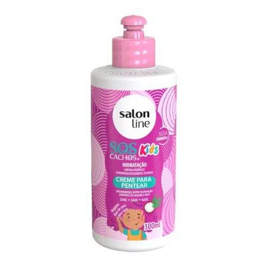 Image_Creme Para Pentear Infantil Salon Line Sos 300ml Kids Umidificador