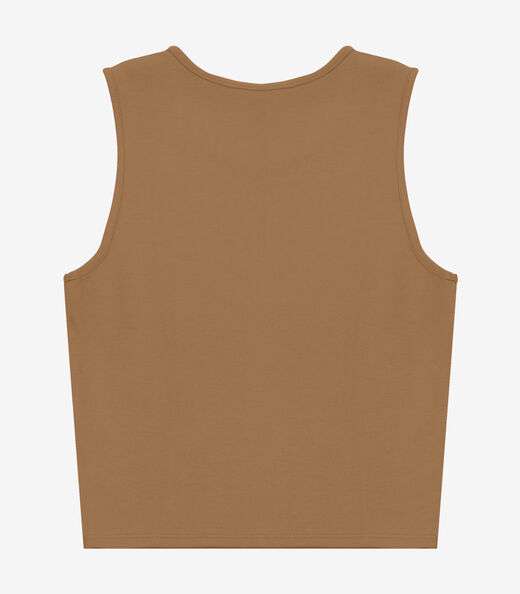 Regata Feminina em Ponto Roma Rovitex Marrom