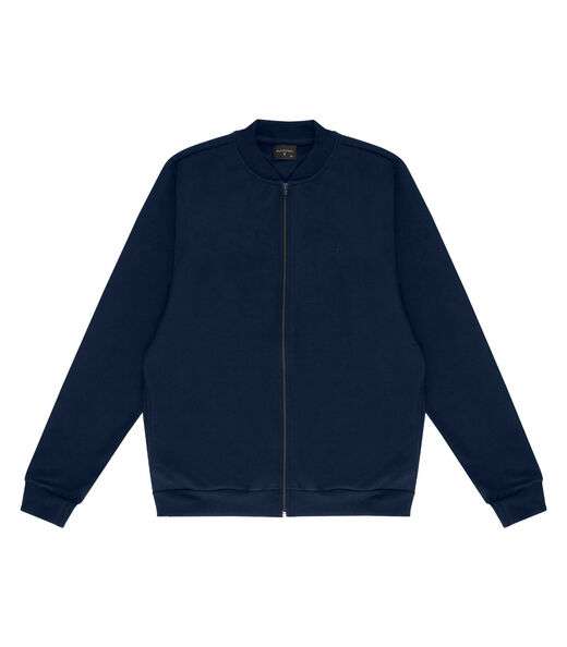 Jaqueta Plus Size Masculina Em Moletom Diametro Azul