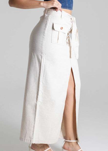 Saia Linho Sawary Midi - 275191