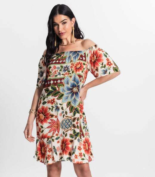 Vestido Ciganinha Infinita Cor Laranja