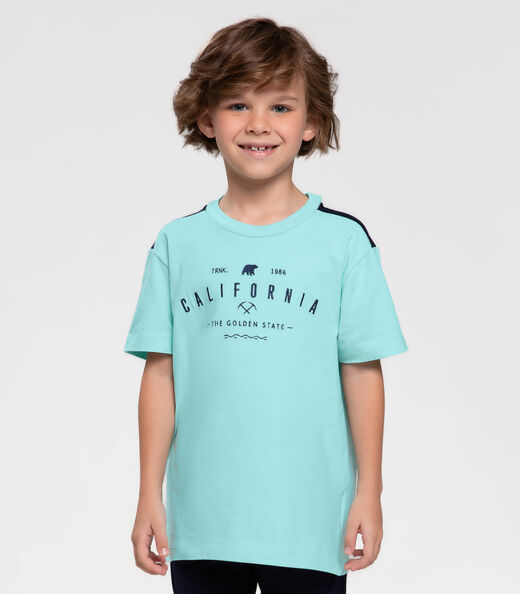 Camiseta Infantil California Trick Nick Azul