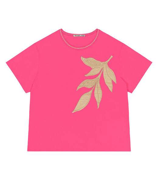 Blusa Feminina Plus Size Secret Glam Rosa