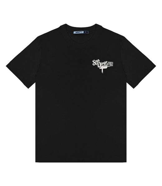 T-Shirt Juvenil Feminina Minty Preto
