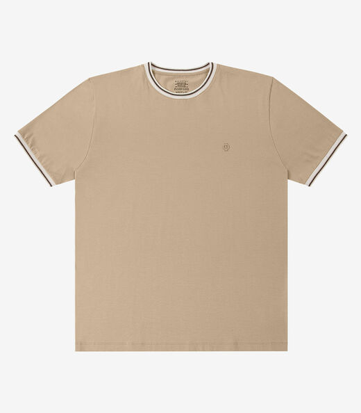 Camiseta Masculina Cotton Leve UV Diametro Marrom