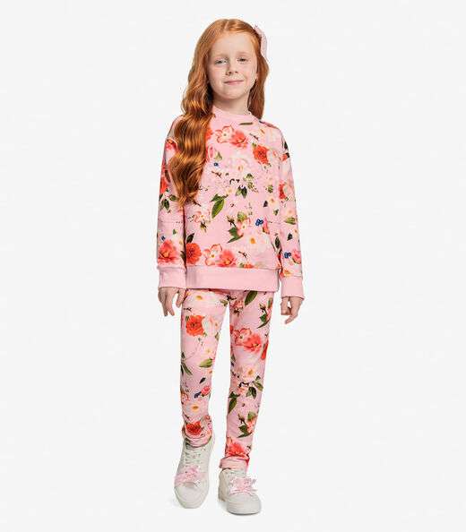 Conjunto de Blusão Com Legging Trick Nick Rosa