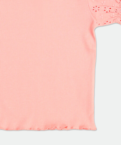 Blusa Infantil Canelada Recorte Laise Marisa Tam 1 a 4